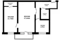 Wohnung 2 zimmer 46 m² Minsk, Belarus