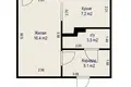 Appartement 1 chambre 32 m² Minsk, Bélarus
