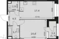 Mieszkanie 1 pokój 45 m² Moskwa, Rosja