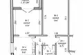 Mieszkanie 2 pokoi 57 m² Mińsk, Białoruś