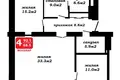 3 room apartment 92 m² Minsk, Belarus