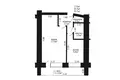 Apartamento 1 habitación 30 m² Minsk, Belarús