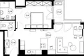 Квартира 2 комнаты 56 м² в Варшаве, Польша