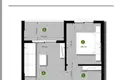 Mieszkanie 1 pokój 41 m² Celuga, Czarnogóra