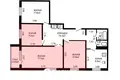 Wohnung 3 Schlafzimmer 78 m² Minsk, Belarus