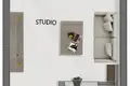 Studio apartment 37 m² Dubai, United Arab Emirates