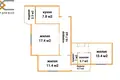 Apartamento 3 habitaciones 63 m² Slutsk, Belarús