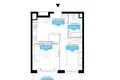 1 bedroom apartment 46 m² Poznan, Poland