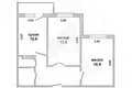 Квартира 2 комнаты 59 м² Мухавецкий сельский Совет, Беларусь