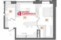 Wohnung 2 zimmer 58 m² Hrodna, Belarus