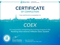 Realting Training Certificate