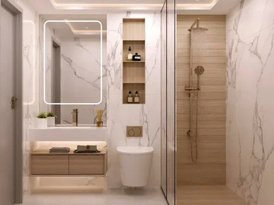 Wohnanlage New Trinity Residence with a swimming pool and a water park, Arjan-Dubailand, Dubai, UAE