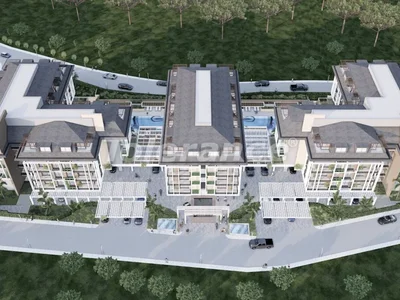 Wohnanlage Moderne Wohnungen 1+1, 2+1, Duplex 2+1 und Duplex 3+1 in Oba, Alanya, vorteilhaft für Investitionen mit einer Ratenzahlung von bis zu 1,5 Jahren.