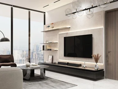 Residential complex New complex of apartments with private swimming pools Rome close to Downtown, Meydan District 11, Dubai, UAE
