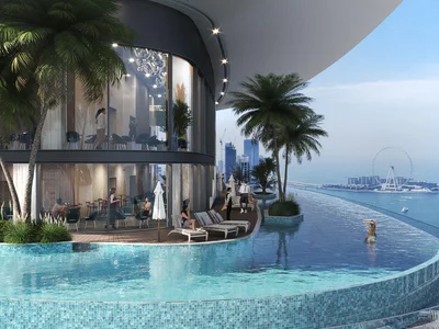 Zespół mieszkaniowy Exclusive Seahaven Sky luxury apartments overlooking the marina, sea, islands, Ain Dubai, in Dubai Marina, Dubai, UAE