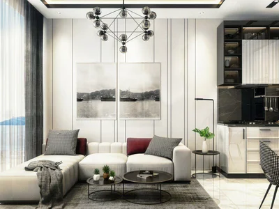 Complexe résidentiel Luxury residence with swimming pools and a view of the sea in a prestigious area, Alanya, Turkey