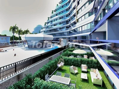 Complexe résidentiel Nouveaux appartements 1+1, 4+1 du développeur à Altıntaşе, Antalya en versements avec vue sur la mer