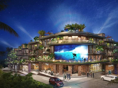 Residential complex New residence with swimming pools, a spa and a panoramic view of the ocean close to Melasti Beach, Bali, Indonesia