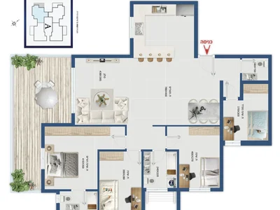 Barrio residencial La pepite nouveau programme en pre vente a la marina a ashdod le plus proche de la plage