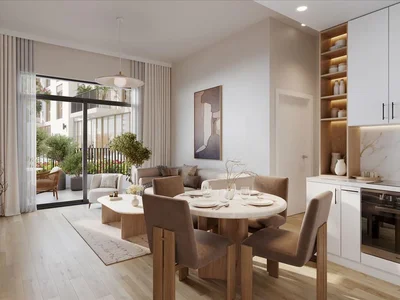 Wohnanlage New Augusta Residence with swimming pools and green areas close to schools and medical facilities, Town Square, Dubai, UAE
