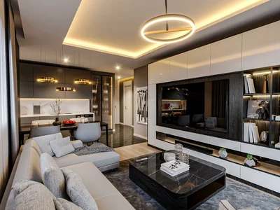 Wohnanlage Modern residential complex with swimming pool and children's playground, 660 metres to the sea, Mersin, Turkey