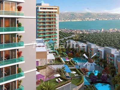 Residential complex Modern apartments in Izmir in a complex with facilities, with the sea views