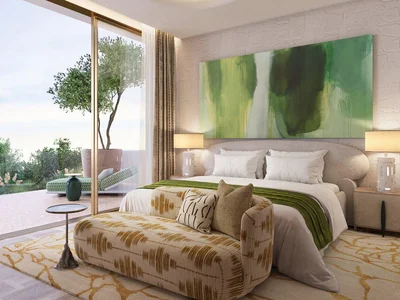 Zespół mieszkaniowy New complex of beachfront villas Jumeirah Asora Bay with swimming pools, a wellness center and panoramic views, La Mer, Dubai, UAE