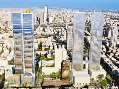 Wohnviertel Half floor luxury sky villa infinity tower tel aviv