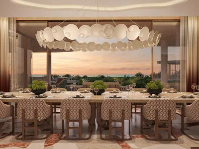 Zespół mieszkaniowy New complex of beachfront villas Jumeirah Asora Bay with swimming pools, a wellness center and panoramic views, La Mer, Dubai, UAE