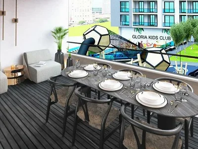 Zespół mieszkaniowy New residence with a swimming pool, a green area and lounge areas close to the airport and the coast, Istanbul, Turkey
