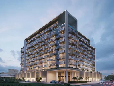 Complexe résidentiel New Havelock Residences with swimming pools in the green area of Jebel Ali Village (Discovery Gardens), Dubai, UAE
