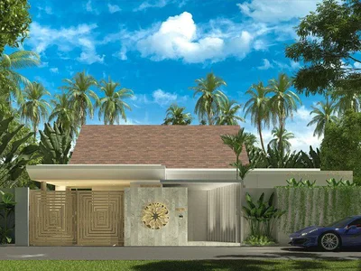 Residential complex New complex of villas with swimming pools and gardens close to Layan and Bang Tao Beaches, Phuket, Thailand