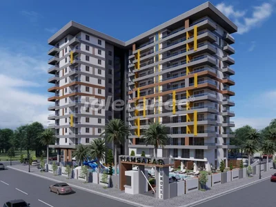 Wohnanlage Moderne Apartments in Mahmutlar von einem zuverlässigen Bauträger mit Ratenzahlung