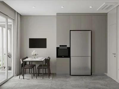 Complejo residencial New residence with a swimming pool and green areas close to a highway, Istanbul, Turkey