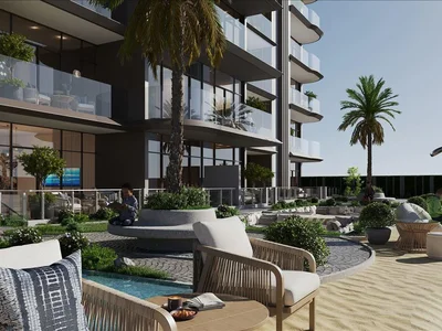 Wohnanlage New complex Floarea Skies with swimming pools, a garden and a mini golf, JVC, Dubai, UAE