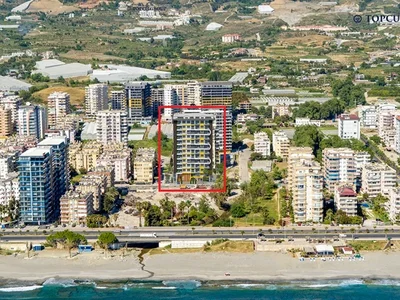 Wohnanlage 2+1-Maisonette-Wohnung mit Meerblick im Sonas Buket-Komplex.