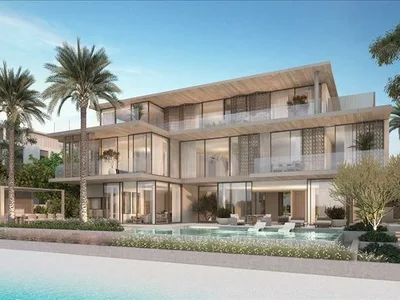 Complexe résidentiel New complex of beachfront villas Coral villas with swimming pools and sea views, Palm Jebel Ali, Dubai, UAE