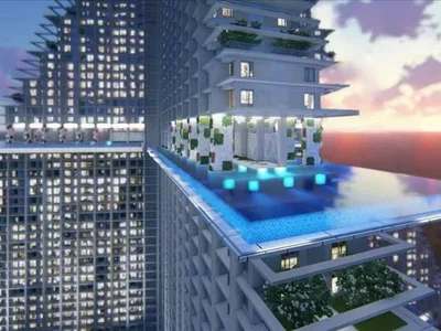 Wohnanlage Luxury high-rise residence with a water park, a hotel and restaurants, Pattaya, Thailand