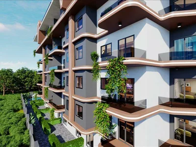Zespół mieszkaniowy New residence with swimming pools and a garden at 500 meters from the beach, Gazipasa, Turkey
