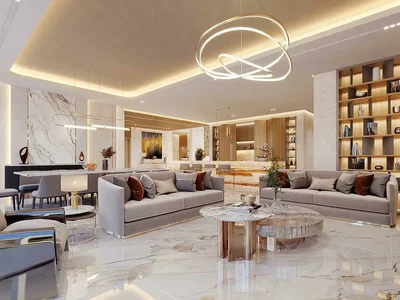 Zespół mieszkaniowy New gated complex of villas and townhouses South Bay 6 with a lagoon and beaches close to the airport, Dubai South, Dubai, UAE