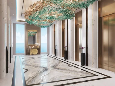 Wohngebäude Wohnungen mit Meerblick in Dubai mit Ratenzahlungsplan