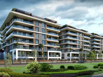Zespół mieszkaniowy New residential complex with swimming pool, a fitness center and lounge areas, Istanbul, Turkey