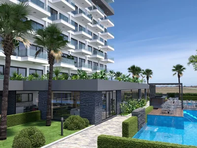 Zespół mieszkaniowy Apartments with sea and mountain views in a residential complex with developed infrastructure, Mahmutlar, Turkey