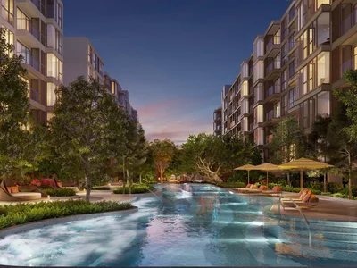 Complexe résidentiel New residence with a swimming pool, a fitness centre and a co-working space, Bangkok, Thailand