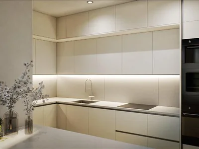 Complexe résidentiel New Aria Heights Residence with swimming pools and restaurants in the prestigious area of JVC, Dubai, UAE