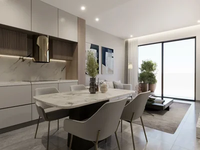Wohnanlage Modern apartments with private pools, in a multi-storey residential complex with developed infrastructure, JVC, Dubai, UAE