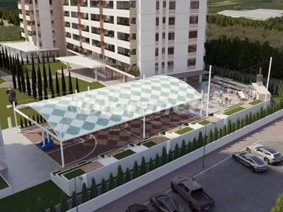 Wohnanlage Apartments 1+1 vom Bauträger in Tece, Mersin mit Pool in Ratenzahlung