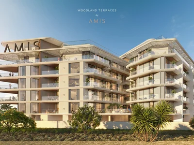 Complejo residencial New stylish residential complex Woodland Terraces in Meydan area, Dubai, UAE