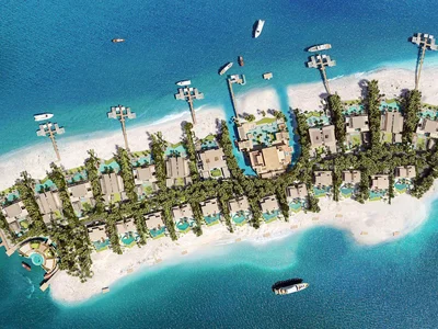 Жилой комплекс Новый комплекс вилл на берегу моря Amali Islands с панорамным видом и вертолетной площадкой на воде, The World Islands, Дубай, ОАЭ