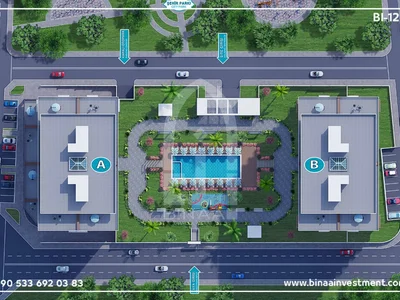 Immeuble Istanbul Buyukcekmece sea apartments project